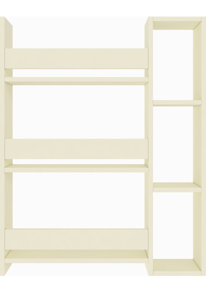 Montessori Kitaplık – Minimalist, 3 Raflı Çocuk Kitaplığı (Beyaz) fırsatları