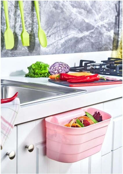 Dolap Kapağı Organizeri - Tezgah Çöp Kutusu