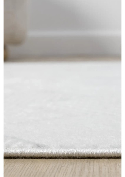 Seyran Halı Sahra 15501 Gri Akrilik Pamuk Taban Modern Salon Koridor Halısı Yolluk fırsatları