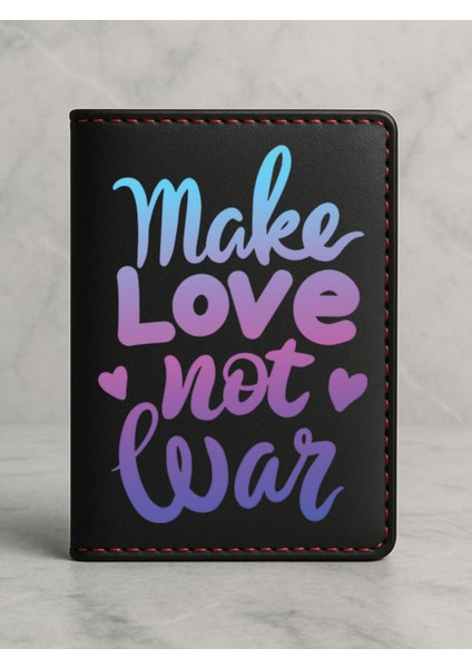 Ruhsat Koruyucu Baskılı Kart Bölmeli Siyah Vinlex Deri Ruhsat Kabı Kılıfı Makelove