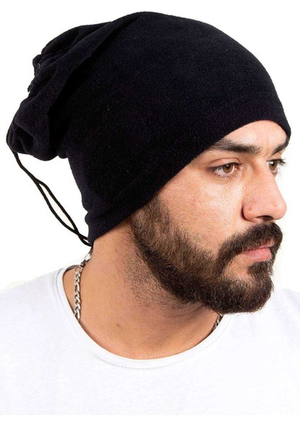 2 Adet Polar Ipli Bere ve Boyunluk Siyah Kamuflaj modelleri