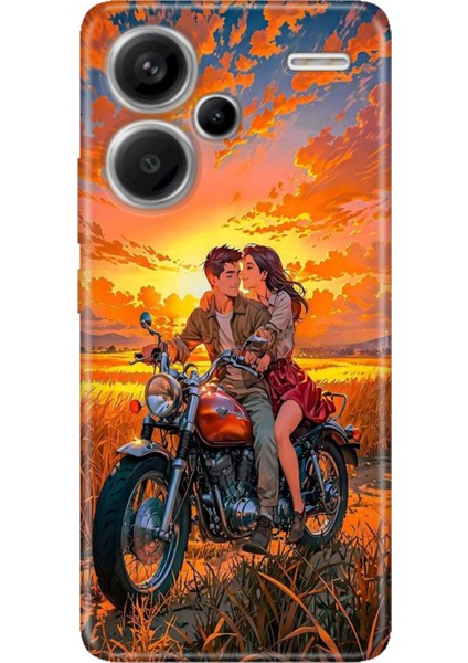 Xiaomi Redmi Note 13 Pro Plus 5g Kılıf Desenli Baskılı Tpu Rubber Kapak Sevgilim ve Ben