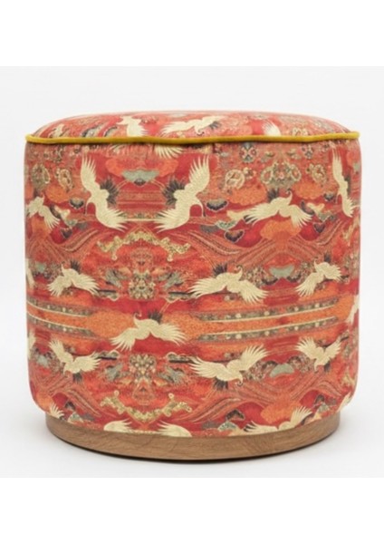 Turna Kuşu, Parlak Kadife Üzeri Digital Baskı Puf/yan Sehpa modelleri