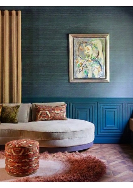 Turna Kuşu, Parlak Kadife Üzeri Digital Baskı Puf/yan Sehpa fırsatları