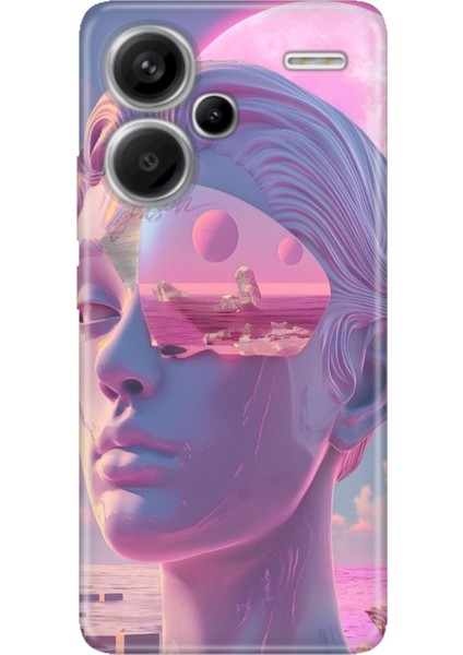 Xiaomi Redmi Note 13 Pro Plus 5g Kılıf Desenli Baskılı Tpu Rubber Kapak Cyber Girl