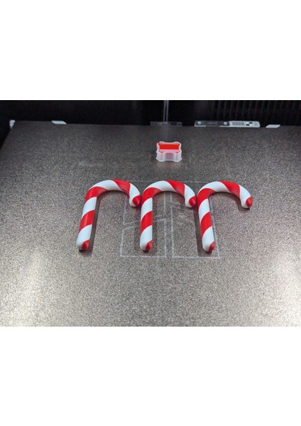 Klasik Baston Şeker Noel Ağacı Süsü (3'lü) fiyatları