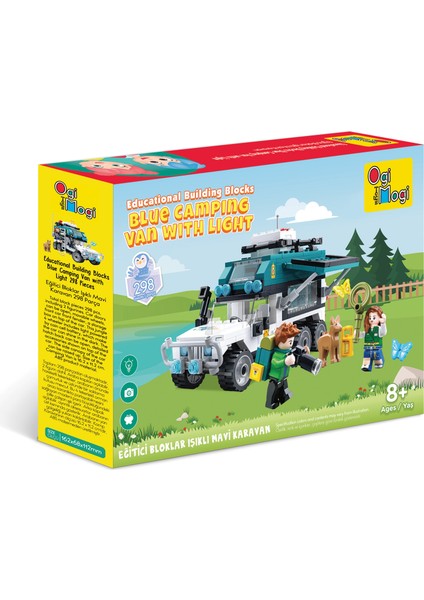 Eğitici Bloklar Işıklı Mavi Karavan 298 Parça Yapı Seti modelleri