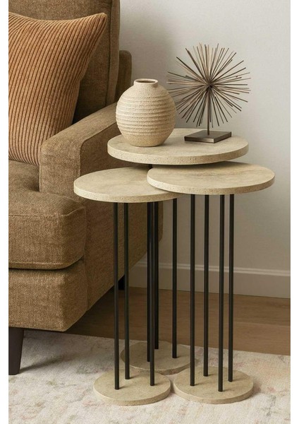 Falez Terra Zigon Sehpa Traverten fiyatları