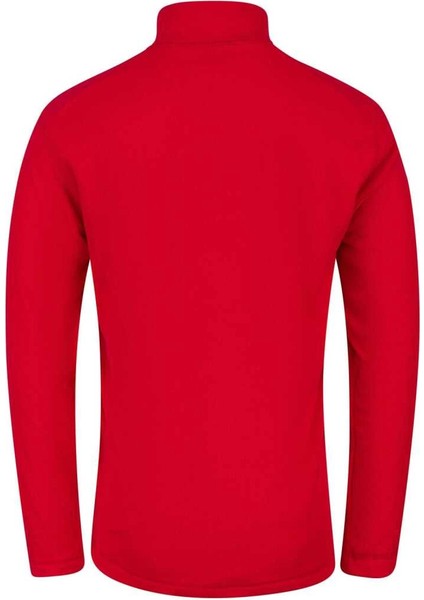 Cedric Erkek Yarım Fermuarlı Ince Polar Sweatshirt Kırmızı modelleri