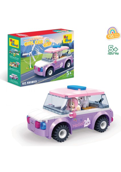 Eğitici Bloklar Kız Arabası 136 Parça Yapı Seti fiyatları