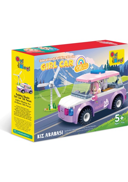 Eğitici Bloklar Kız Arabası 136 Parça Yapı Seti fırsatları