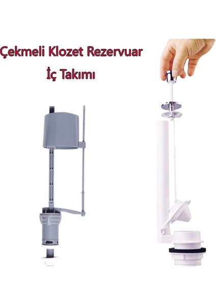Klozet Sifon Çekmeli Rezervuar Iç Takım Su Tasarruflu Seramik