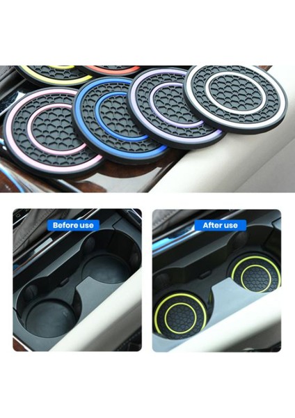 Araç İçi Bardak Tutucu Matları modelleri