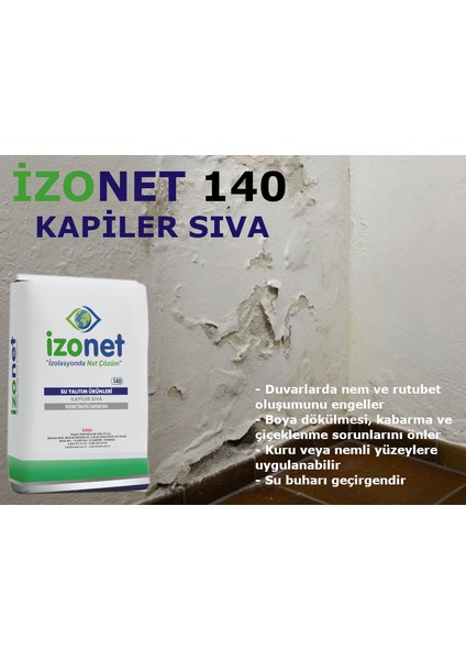 Izonet 140 Kapiler Sıva fiyatları
