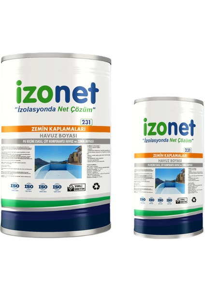 Izonet 231 Havuz Izolasyon (Renkli Havuz Boyası)