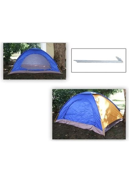 Kolay Kurulumlu Kamp Çadırı 3 - 4 Kişilik -Taşıma Çantalı fırsatları