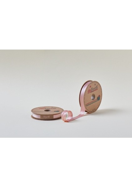 Biye Saten Katlı 097 Pudra 2 cm 25 Metre %100 Polyester