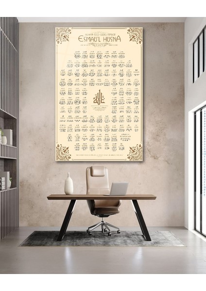 Esmaül Hüsna Allah'ın Isimleri Sıfatları Cam Tablo fırsatları