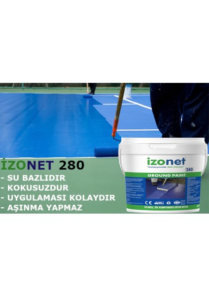 Izonet 280 Tenis Kort Boyası modelleri