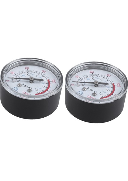 2x Tur 0-180 Psı 13MM 1/4bsp Çap Çapı Karşılaştırıcı Hava Manometresi Siyah (Yurt Dışından)