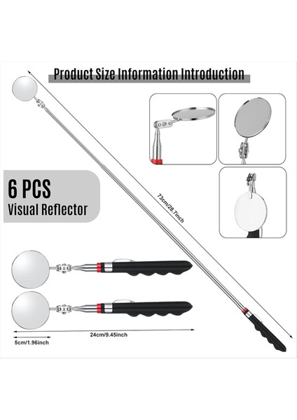 Teleskopik Denetimmirror 30 Inçlik Mekanikmirror Aracı Denetim Altında Retractable Araç (Yurt Dışından) fırsatları