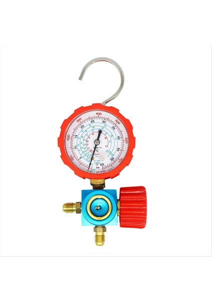 800PSI Soğutucu Manometre Koşul Basınç Göstergesi Gösterge Manometre Valfi R410A R22 R134A R404A (Yurt Dışından)