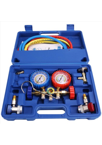 Ac Gösterler R134A R12 R22 R502 3 Yolu Otomotiv Ac Gösterge Antishock Göstergeleri Hortumlar Bağlayıcılar Adaptör Deliren Musluk Freon Kiti (Yurt Dışından) fiyatları