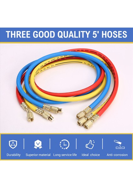 Ac Gösterler R134A R12 R22 R502 3 Yolu Otomotiv Ac Gösterge Antishock Göstergeleri Hortumlar Bağlayıcılar Adaptör Deliren Musluk Freon Kiti (Yurt Dışından) indirimleri