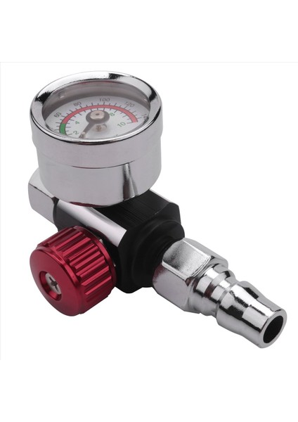 5pc 1/4 Inç Bsp Mini Hava Regülatör Valf Aracı Dayanıklı Küçük Kuyruk Basınç Göstergesi 48 x 60MM Püskürtme Aracı Için Nozul ile (Yurt Dışından) fırsatları
