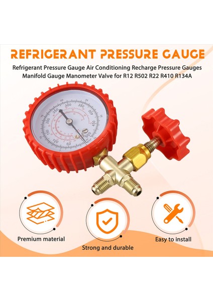 Soğutucu Basınç Göstergesi Klima Şarj Basınç Terjmerleri R12 R502 R22 R410 R134A (Yurt Dışından) fırsatları
