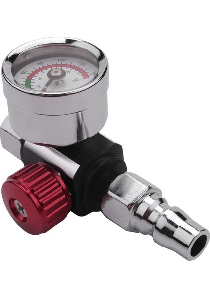 1pc 1/4 Inç Bsp Mini Hava Regülatör Valf Aracı Dayanıklı Küçük Kuyruk Basınç Göstergesi 48 x 60MM Püskürtme Aracı Için Nozul ile (Yurt Dışından) fırsatları