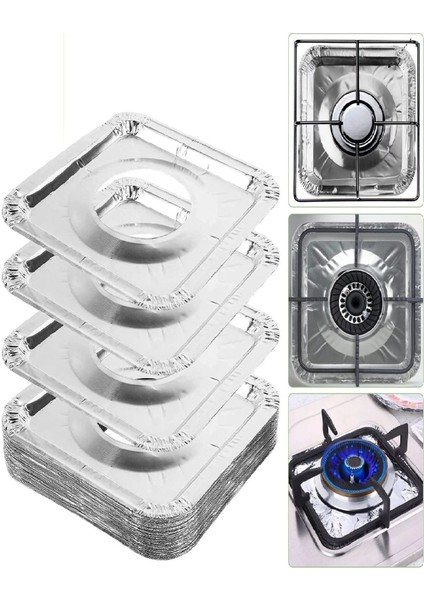 20 Adet Ocak Üstü Koruyucu Leke Önleyici Isıya Dayanıklı Yıkanabilir Ocak Gözü Izgara Koruy fırsatları