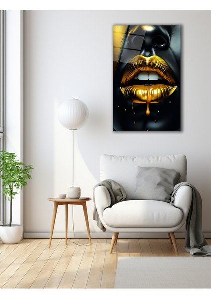 Mavi Gözlü Aslan Kral Cam Tablo modelleri