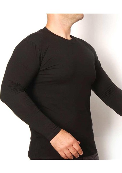 T-SHIRT PRO UZUN KOLLU -SİYAH