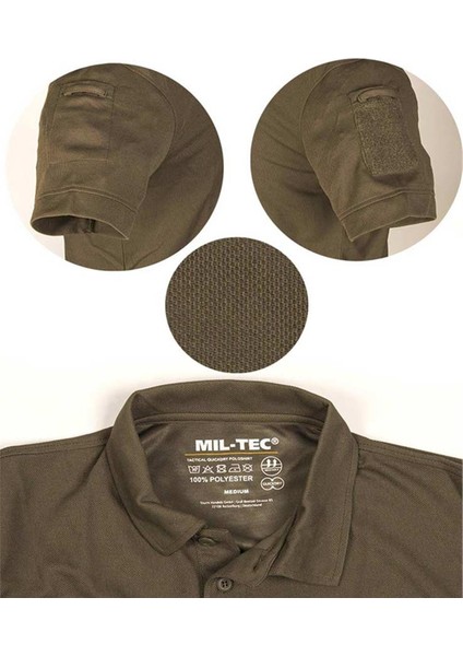 MIL-TEC POLO QUICK DRY T-SHIRT -SİYAH fırsatları