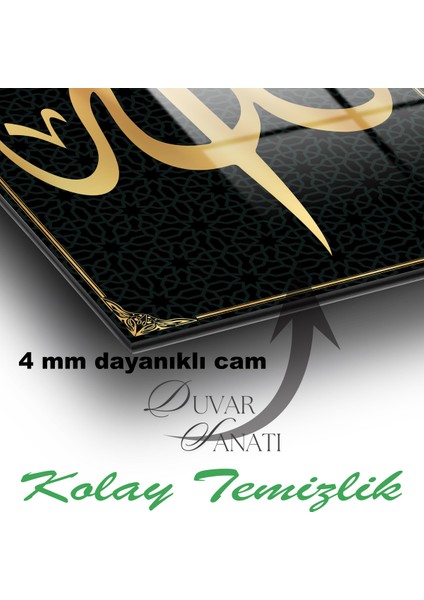 Allah Lafzı Kaligrafi Hat Sanatı Cam Tablo,dini Islami Modern Ev Ofis Salon Duvar Dekoru,hediyelik indirimleri