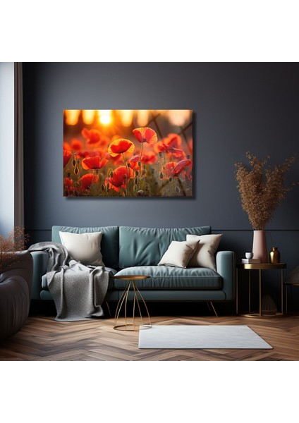 Haşhaş Çiçeği Duvar Dekoru , Gelincik Çiçeği Cam Tablo , Canlı Renkler , Yüksek Kalite, Temperli Cam modelleri