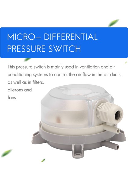 Hava Diferansiyel Basınç Anahtarı 30-300PA 1k-5kpa Ayarlanabilir Mikro Basınç Hava Anahtarı (Yurt Dışından) indirimleri