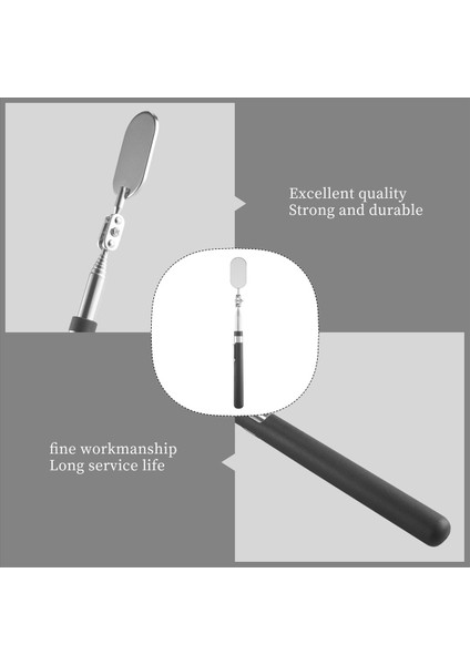 6 Adet Teleskopu Denetim Aynası Aracın Durumunu Kontrol Etmek Için Ayna Denetim Aracı Gözlemle (Oval) (Yurt Dışından)