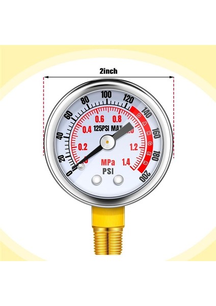 4pcs Hava Kompresörü Tahliye Basınç Emniyet Valfi ve Hava Gösterge Seti 1/4in Npt Hava Tank Valfi 0-200 Psi Hava Basınç Göstergesi (Yurt Dışından) modelleri