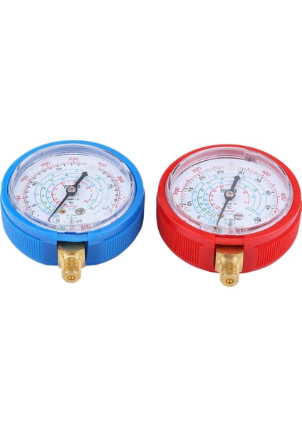 2pcs Araç Otomatik Yüksek Düşük Test Cihazı Araç Klima Soğutucu Basınç Gösterge Kiti R410A R134A R22 Soğutucu (Yurt Dışından)