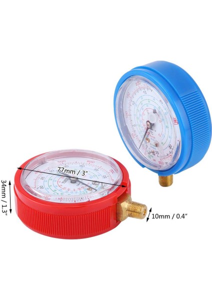 2pcs Araç Otomatik Yüksek Düşük Test Cihazı Araç Klima Soğutucu Basınç Gösterge Kiti R410A R134A R22 Soğutucu (Yurt Dışından) fırsatları