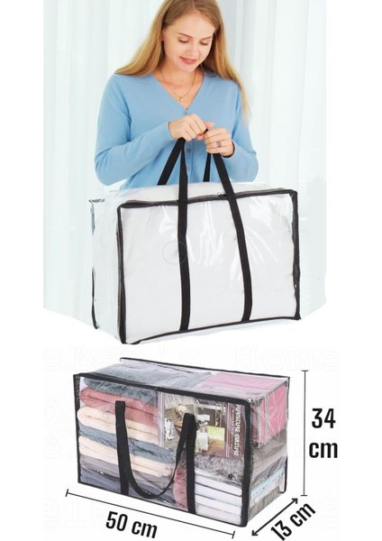 Deprem Hazırlık Çantası 50X34X13 cm Kalın Şeffaf modelleri