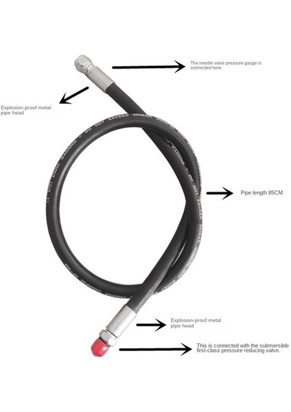 Tüplü Dalış Regülatörü Şnorkel Yüksek Basınçlı Hortum Tüplü Dalış Su Sporları Dalış Regülatörü Değiştirme (Yurt Dışından) modelleri