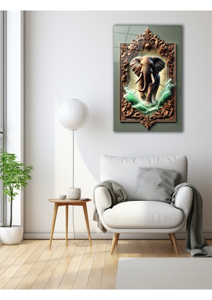 Çerçeve Içinde Fil Cam Tablo indirimleri