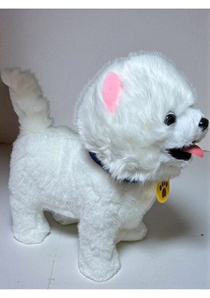 Uzaktan Kumandalı Sesli Müzikli Havlayan Yürüyen Ses Tekrar Etme Özellikli 30 cm Peluş Köpek fırsatları