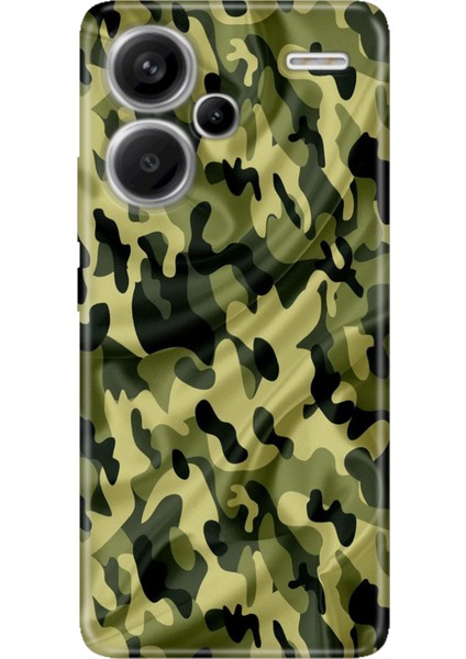 Xiaomi Redmi Note 13 Pro Plus 5g Kılıf Desenli Baskılı Tpu Rubber Kapak Asker