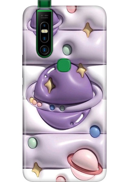 Infinix S5 Pro Kılıf Desenli Baskılı Tpu Rubber Kapak 3D Space