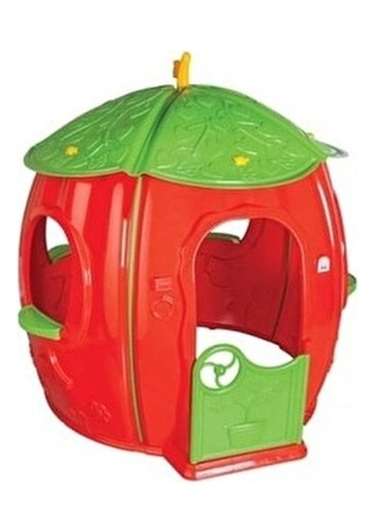 Çilek Ev Kız Çocuklar İçin Eğlenceli Tasarım Dayanıklı Bahçe Oyuncağı 141x141x142 cm