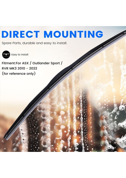 Mitsubishi Asx Outlander Sport 10-22 Ön Cam Camı 24+21+10 Inç Araba Parçaları Için Ön Arka Silecek Bıçakları Ayarlandı (Yurt Dışından) fırsatları